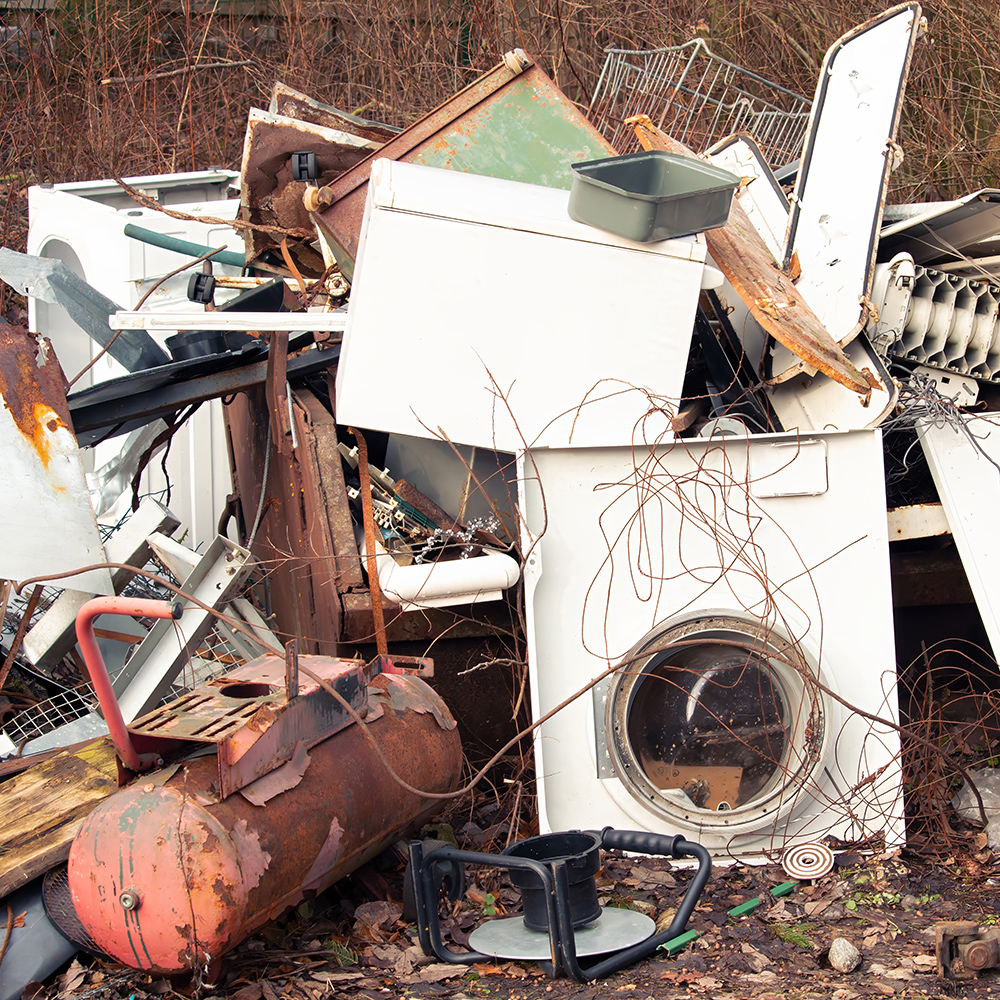 A pile of old junk for removal